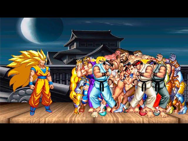 SON GOKU VS 24 STREET FIGHTERS