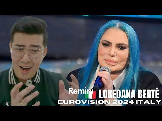 [REACTION] Sanremo 2024 - Loredana Berté canta "Pazza" |  EUROVISION ITALY 2024