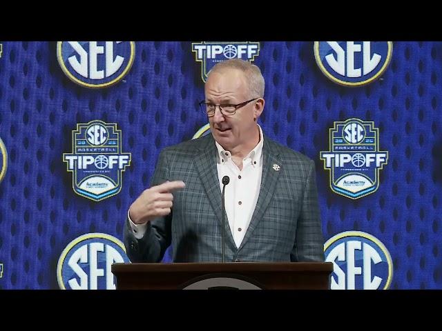 SEC Commissioner Greg Sankey, SEC Tipoff’25