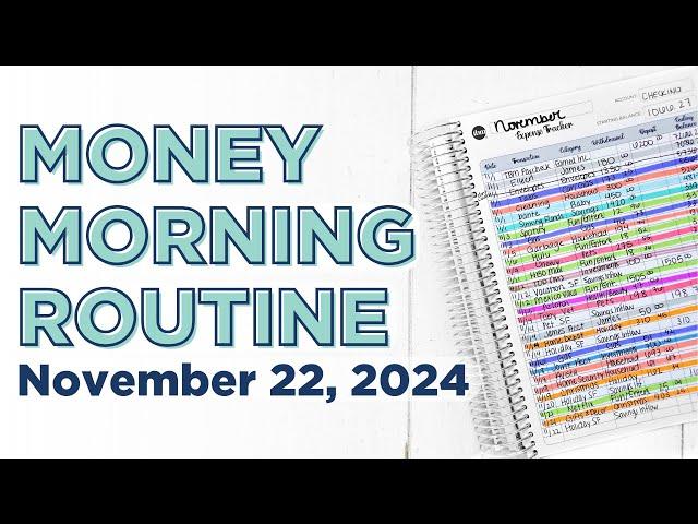 Money Morning Routine | December Budget Prep + Spending