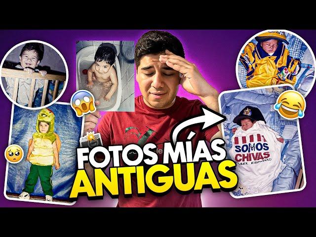 REACCIONANDO A MIS FOTOS DE PEQUEÑO *TERMINO LLORANDO* | Alan Mejia