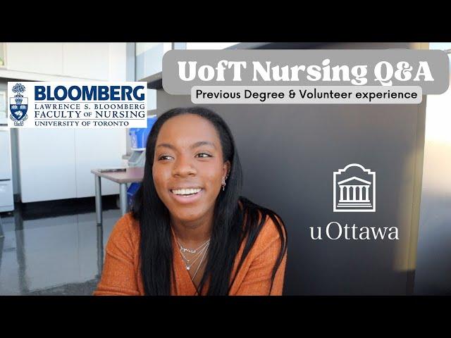 Applying to the University of Toronto || Accelerated Nursing at the University of Toronto