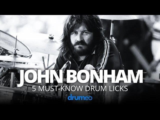 5 Must-Know John Bonham Drum Licks (Drum Lesson)