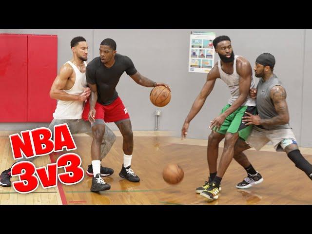 NBA All Stars Ben Simmons, Jaylen Brown, John Wall, and Joe Johnson GO OFF in 3v3