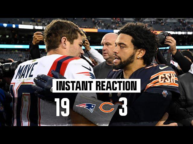 INSTANT REACTION: Drake Maye and Pats get the win vs. Caleb Williams and Bears in rookie QB battle