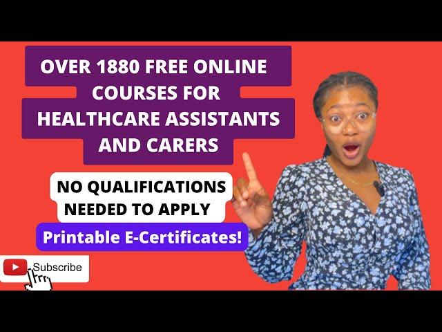 HOW TO GET HEALTH CARE ASSISTANT NVQ FREE ONLINE COURSES FOR UK CARER JOBS