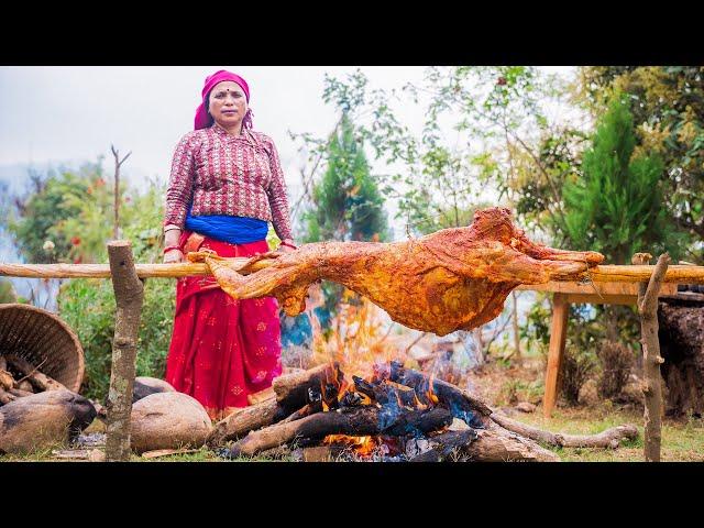 6 HOURS OF ROASTING A WHOLE 20 KG OF GOAT ! THE MOST DELICIOUS FOOD AT ALL