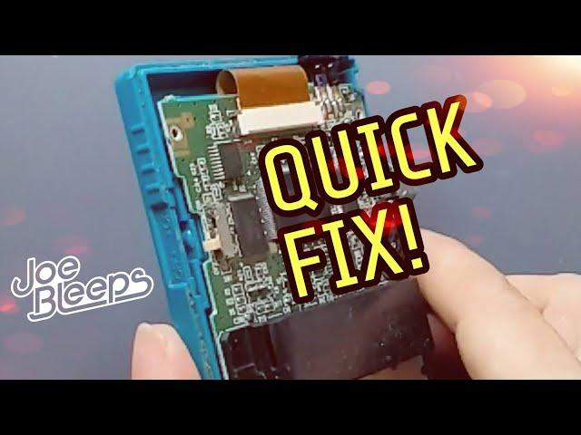 Game Boy Color - how to clean and repair a faulty power switch