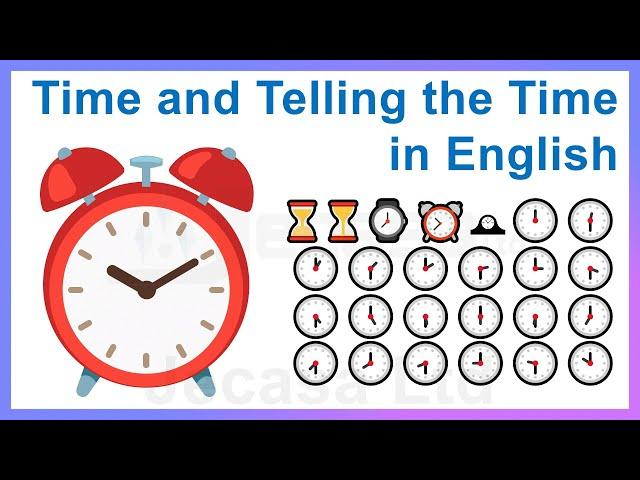 Emoji Meanings Part 28 - Time and Telling the Time in English | English Vocabulary