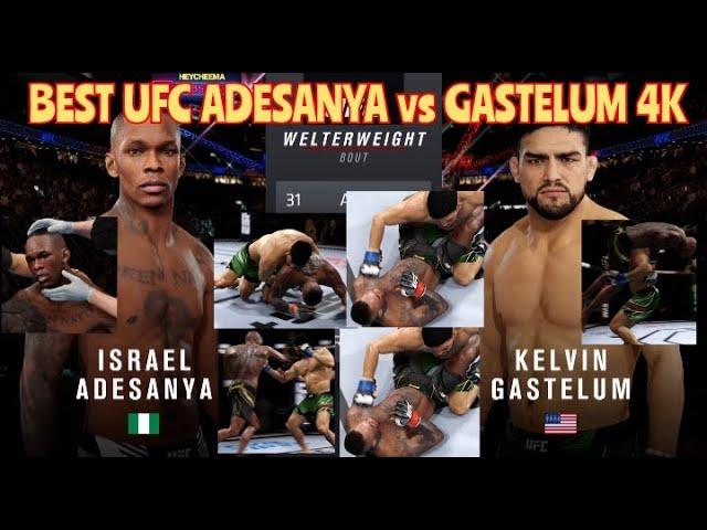 ISRAEL ADESANYA vs KELVIN GASTELUM | BEST UFC MATCH | UFC 4 | 4K 2022 | XBOX | PS5 | HINDI