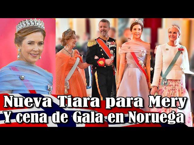 Nueva Tiara Para la Reina Mary en la Cena de gala en Noruega