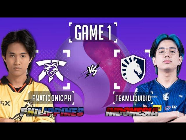 FNATIC ONIC PH vs TEAM LIQUID ID GAME 1 (PHILIPPINES vs INDONESIA) | ESL SNAPDRAGON PRO SERIES