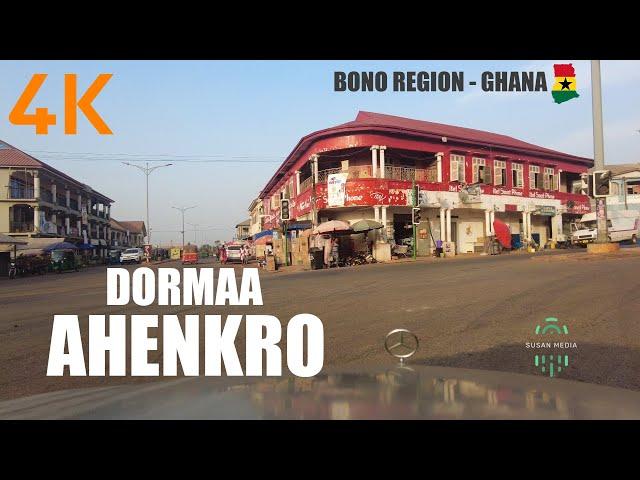 Dormaa Ahenkro Drive Tour in the Bono Region of Ghana 4K UHD