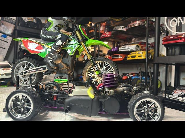 LIVE Rare C12 Novarossi Engine HPI RS4 2-speed and drivetrain Repairs - Losi Promoto MX