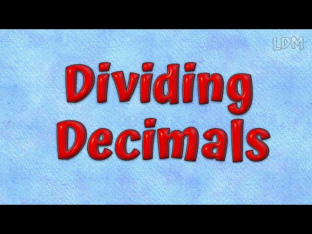 Dividing Decimals