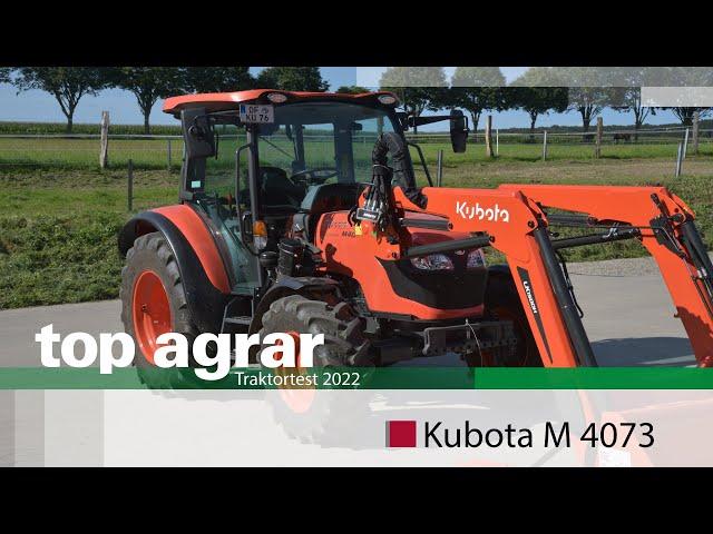 Kubota M4073 mit Frontlader LK1500 H von MX im top agrar-Praxistest