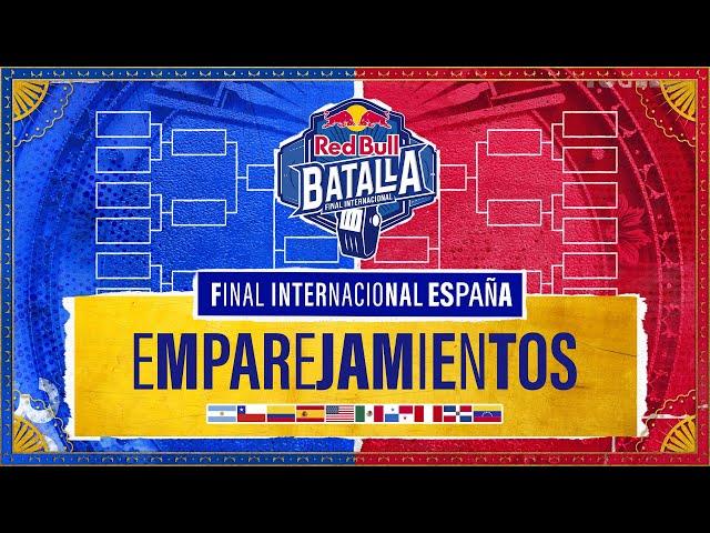 SORTEO DE EMPAREJAMIENTOS - Final Internacional 2024 | Red Bull Batalla