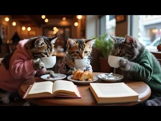 ️Cats in the Coffee Shop  - Funny Cats Doing Human Things