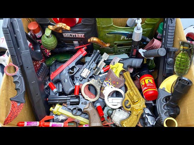 Box of Equipments ! Military Special Forces Toy Guns! Large and Heavy Machine Guns - Soldier Weapons