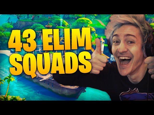 43 Elim Squads! Ft TimTheTatman & Dr Lupo