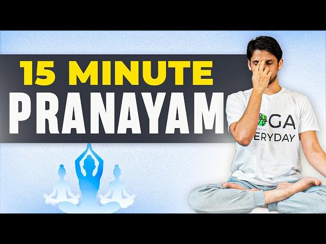 Daily Pranayama under 15-Minutes | Breathing Exercises & Yoga | Saurabh Bothra