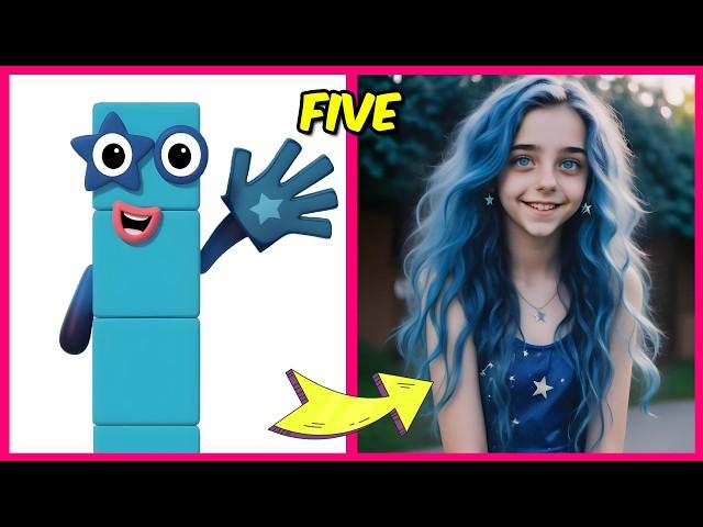 How NUMBERBLOCKS Characters Look as HUMANS + Guess The Voice Quiz + Favorite Foods & More!