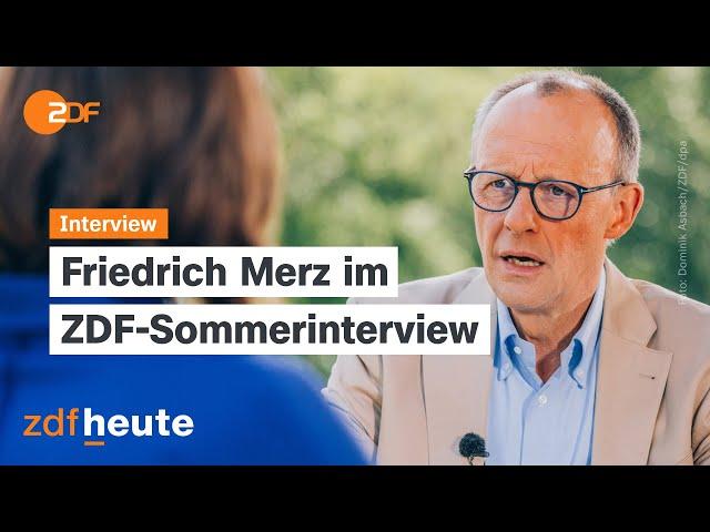 Merz: CDU wählen, um AfD zu verhindern | ZDF-Sommerinterview 23.06.2024