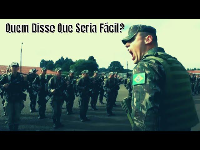 Quem disse que seria fácil ! Vídeo Motivacional para os Guerreiros e Guerreiras na carreira Militar