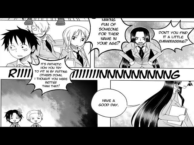 Luffy Becomes A High School Boy #2 Ace,Shanks,Zora and Sanji/One Piece Funny Comic Dub