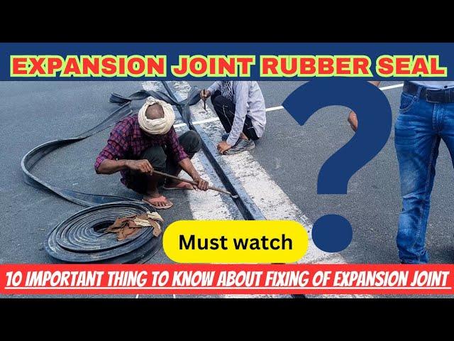 The Ultimate Guide to Expansion Joint Rubber Seal | EPDM Rubber seal fixing site video