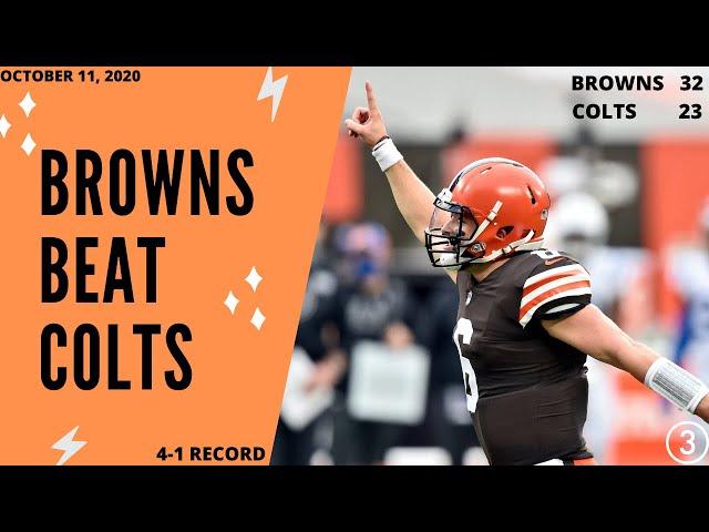 Listen and Watch: Jim Donovan has the calls of the game as the Browns beat the Colts 32-23