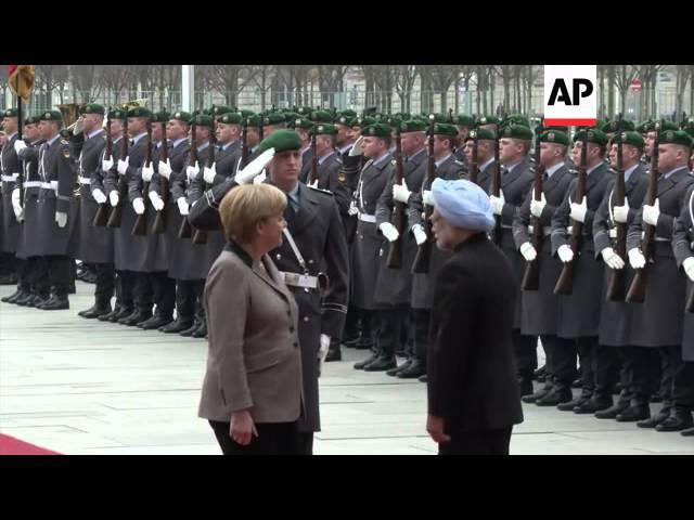 Chancellor Merkel welcomes Prime Minister Singh