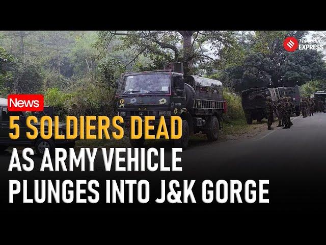 Five Dead and Eight Soldiers Injured After Army Vehicle Falls into Gorge in J&K