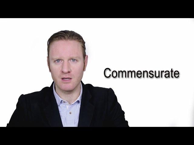 Commensurate - Meaning | Pronunciation || Word Wor(l)d - Audio Video Dictionary