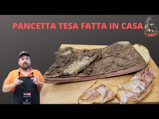 Pancetta tesa fatta in casa