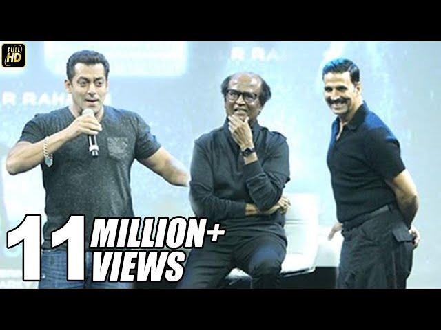 Salman Khan's BEST Praise For Rajnikanth & Akshay Kumar In Robot 2.0 Movie | Karan Johar, Amy