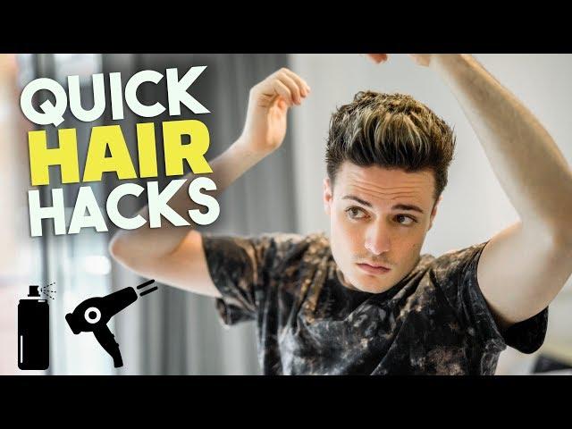 Quick Hair Hacks When You're in a Hurry | Mens Hairstyle | BluMaan 2018