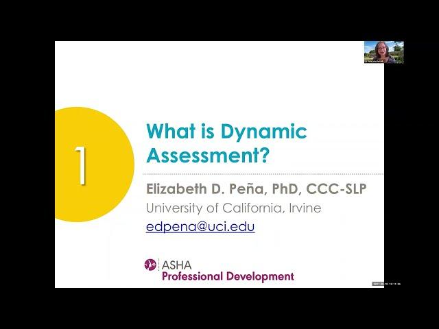 Dynamic Assessment: Module 1