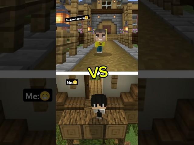 Me VS @TechnoGamerzOfficial poi poi part-4  #minecraft #shorts #gamerzboy