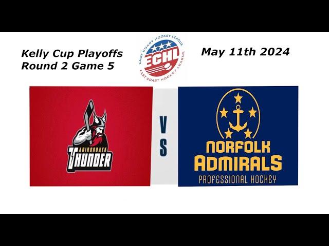 ECHL Game 5 Highlights  Adirondack Thunder vs  Norfolk Admirals   May 11, 2024