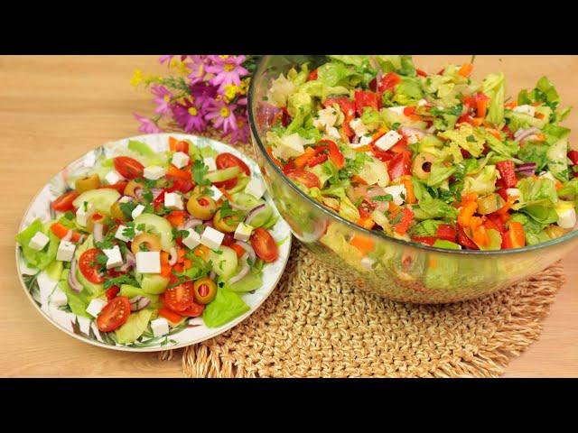 The best salad for a BBQ / delicious simple colorful