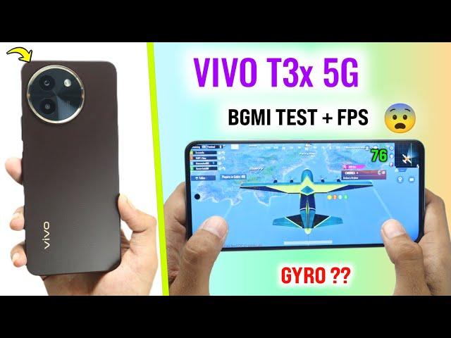 Vivo T3x 5G Bgmi Pubg Test | vivo t3x 5g bgmi gaming battery test  | Bgmi graphics settings, gyro ?