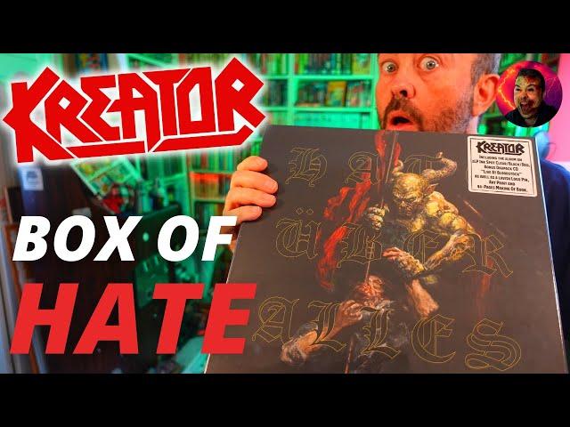 KREATOR unboxing Hate Uber Alles album box set MAIL ORDER EDITION