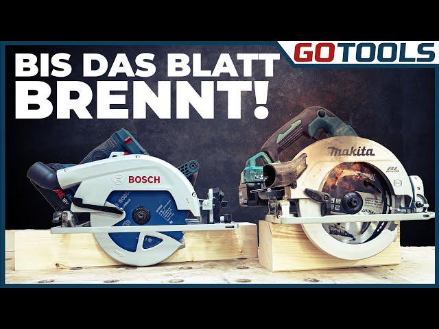 Die stärksten 18V Akkuhandkreissägen? Bosch Biturbo GKS 18V-68 vs Makita DHS782 im Vergleich