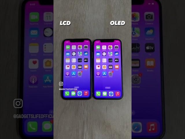 LCD vs OLED Display  #iphone11  #iphone12