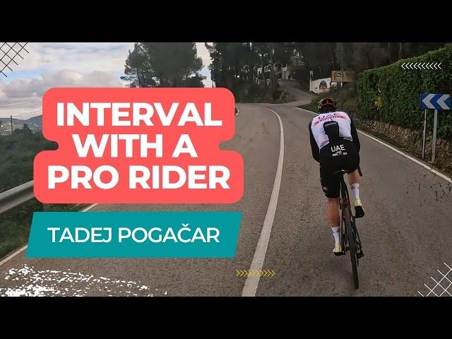 AMATEUR CYCLIST vs TADEJ POGAČAR RIDING UPHILL!!! Tour de France winner pushing some WATTs 