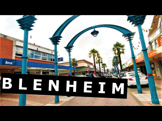 Blenheim, the largest town in Marlborough South Island NZ  4K