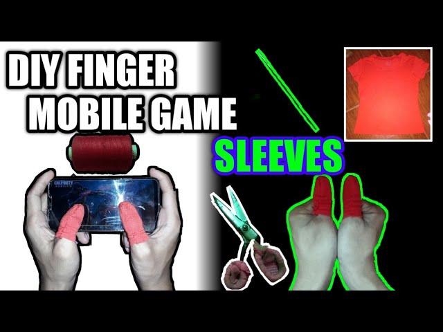 How To Make Mobile Game Finger Sleeves For Sweaty Hands Or Palms At Home In CODPUBGROSFREE FIRE