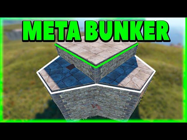 ''META 2x2 RUST BUNKER'' - Сomfortable Solo/Duo Rust Roof Bunker Base Design 2022