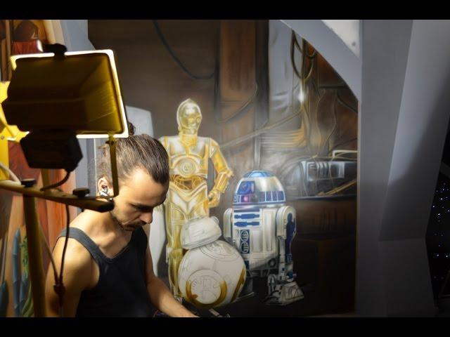 STAR WARS robots Аэрография от студии КРЫЛЬЯ